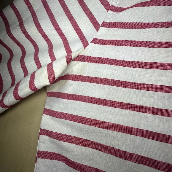 U.S. Polo Assn. Men's Vintage Look Rare White and Red Striped Button Down Shirt - Picture 8 of 14